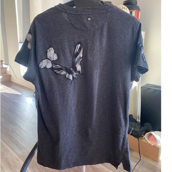 VALENTINO Embroidered Butterfly T-shirt - Picture 2 of 5